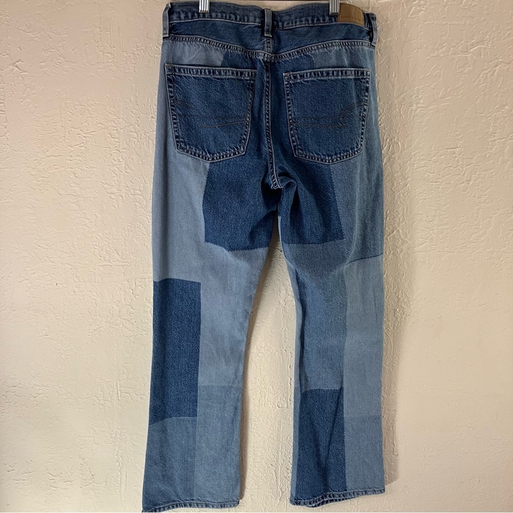 American Eagle Patchwork 90’s Bootcut Jeans In Bl… - image 6